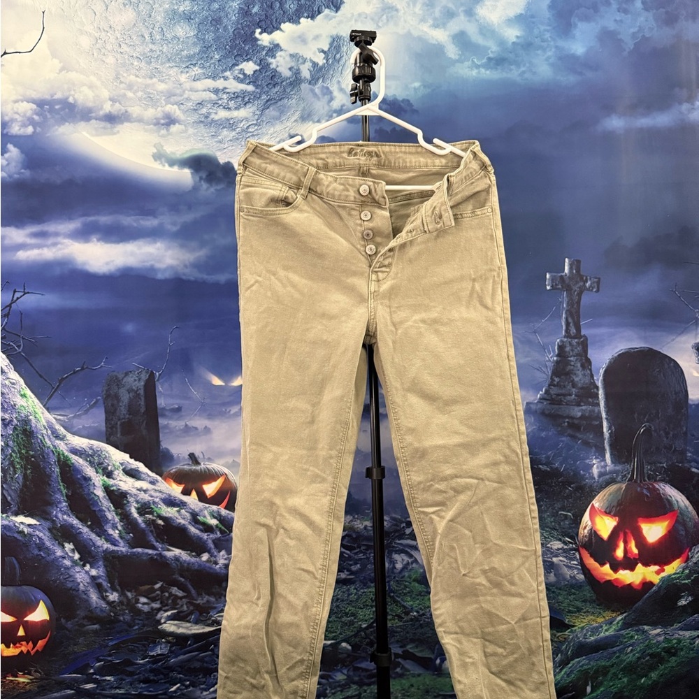Olive green Women's Jeans - Picture 1 of 7